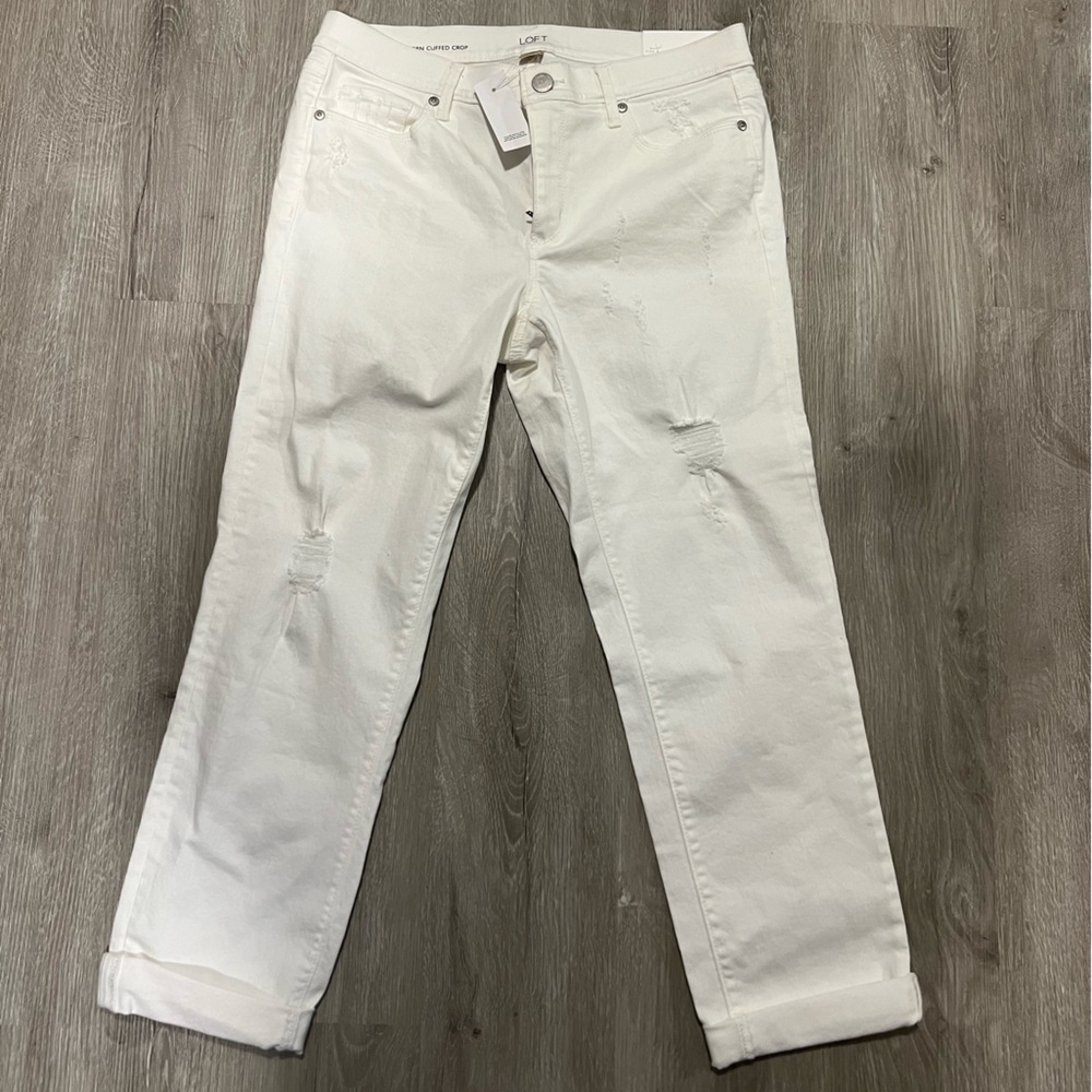 NWT Loft Modern Cuffed Crop